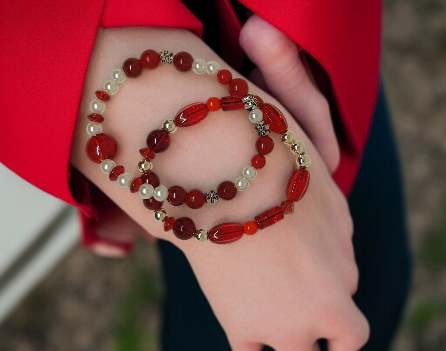 Duo bracelets en verre