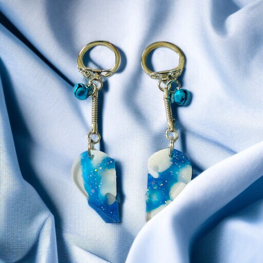 Porte-clé Cœur en époxy