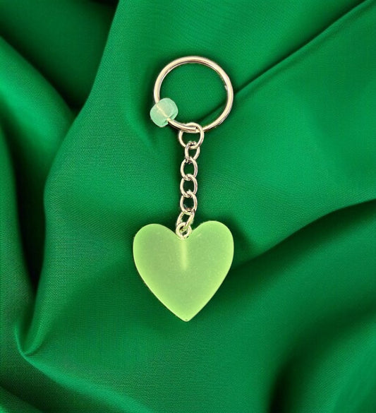 Porte-clé Cœur en époxy