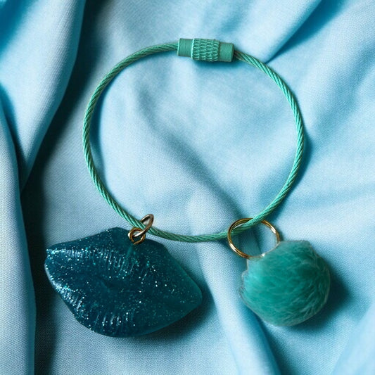 Porte-clé Lèvre en époxy