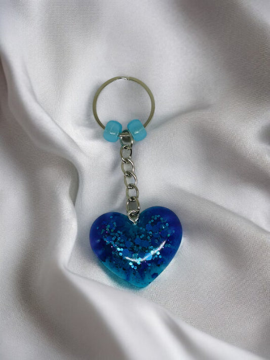 Porte-clé Cœur en époxy