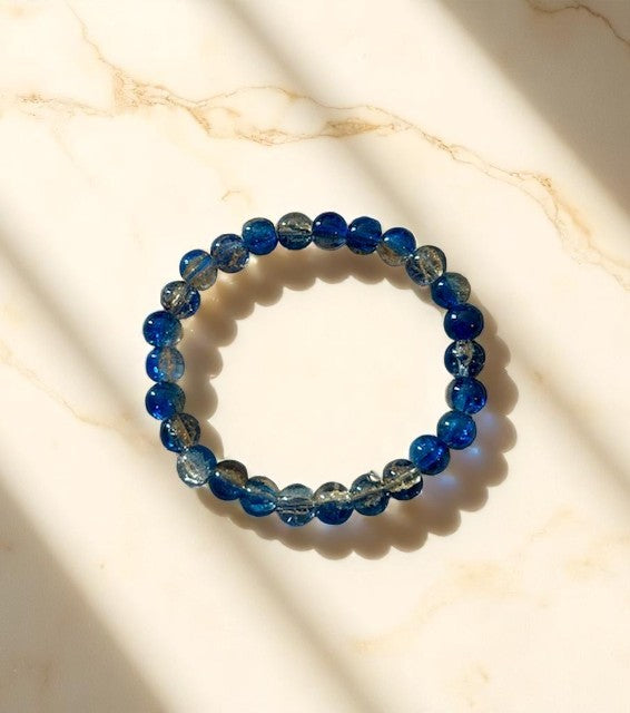 Bracelet de verre craquelé