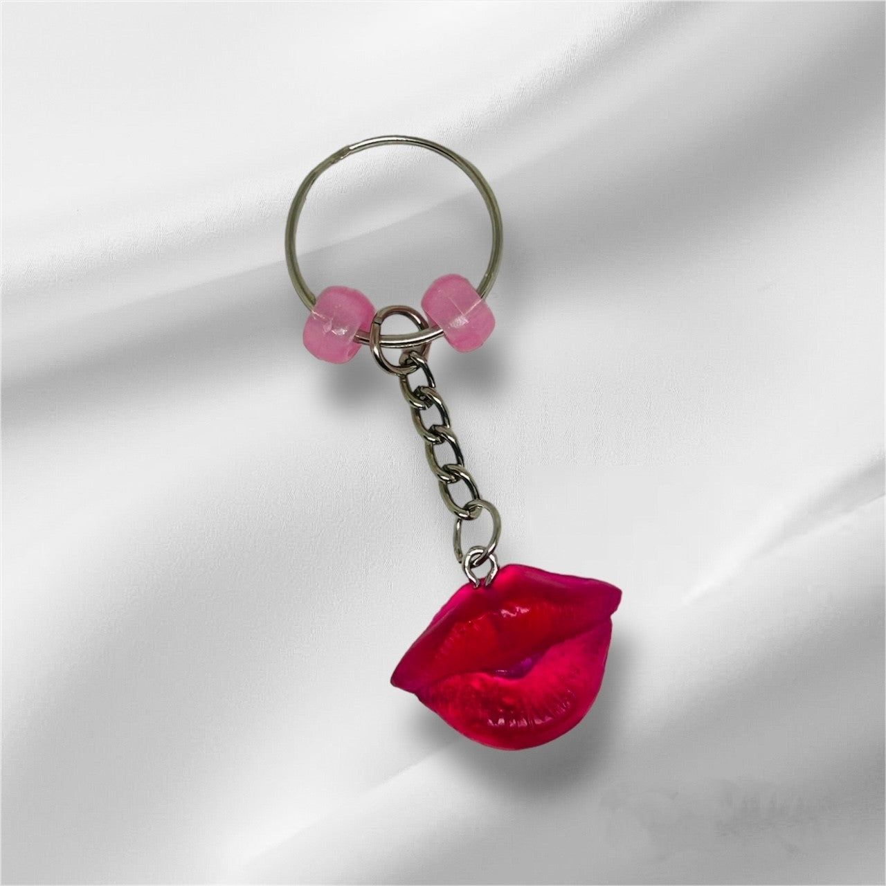 Epoxy Lip Keychain