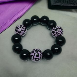 Bracelet en bois Léopard