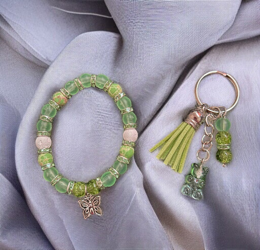 Bracelet et porte-clé assorti