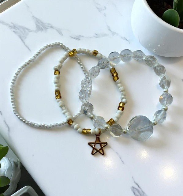 Trois Bracelets perlé