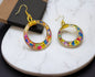 Boucles d'oreille fleur véritable