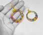 Real flower earrings