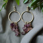 Boucle d'oreille pierre d'améthyste