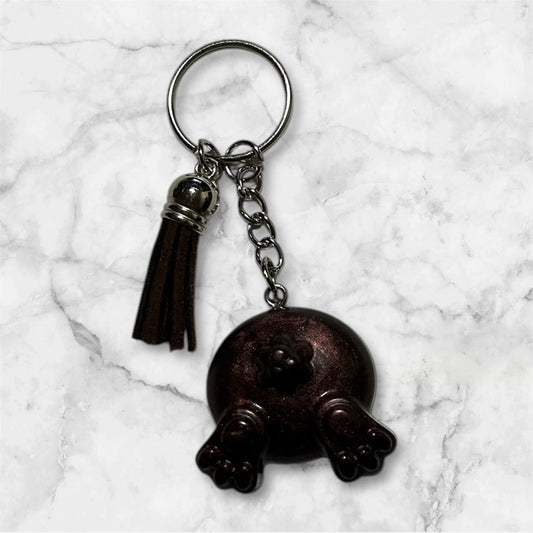 Porte-clé patte de lapin
