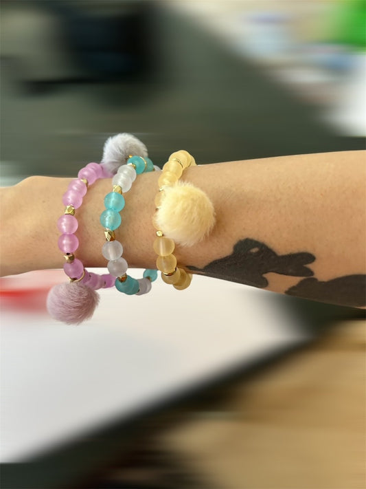 Bracelet pompon