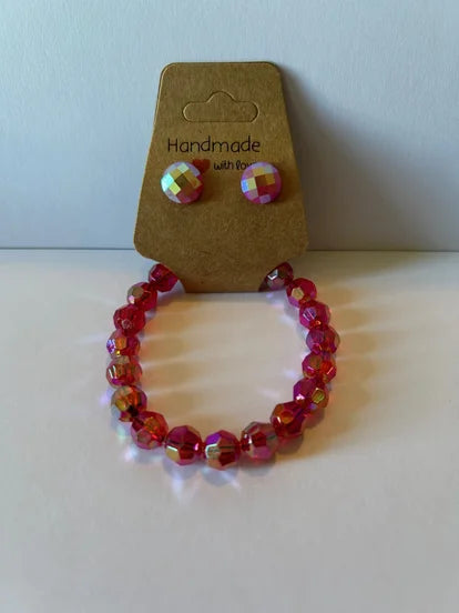 Minecraft Style Bracelet &amp; Earrings