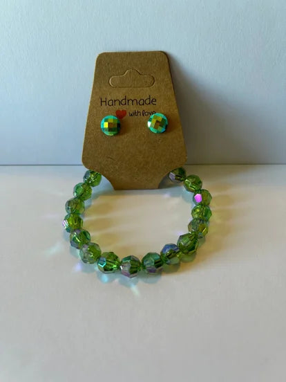 Minecraft Style Bracelet &amp; Earrings