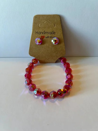 Minecraft Style Bracelet &amp; Earrings