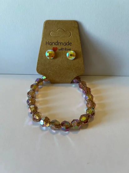 Minecraft Style Bracelet &amp; Earrings