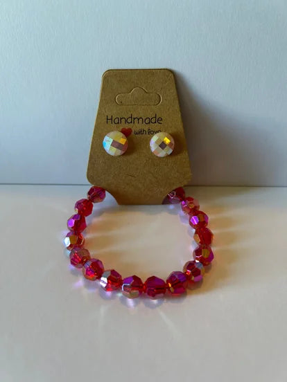 Minecraft Style Bracelet &amp; Earrings