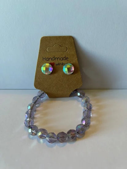 Minecraft Style Bracelet &amp; Earrings