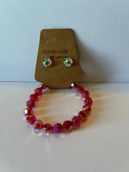 Minecraft Style Bracelet &amp; Earrings
